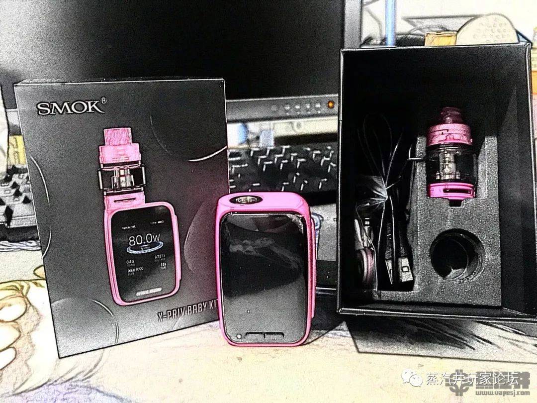 SMOK「X-PRIV BABY KIT」电子烟套装-让人遐想的粉红