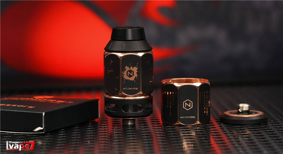 徒手装丝的高颜值电子烟产品-尼库科技 M1 RDA RDTA滴油雾化器使用